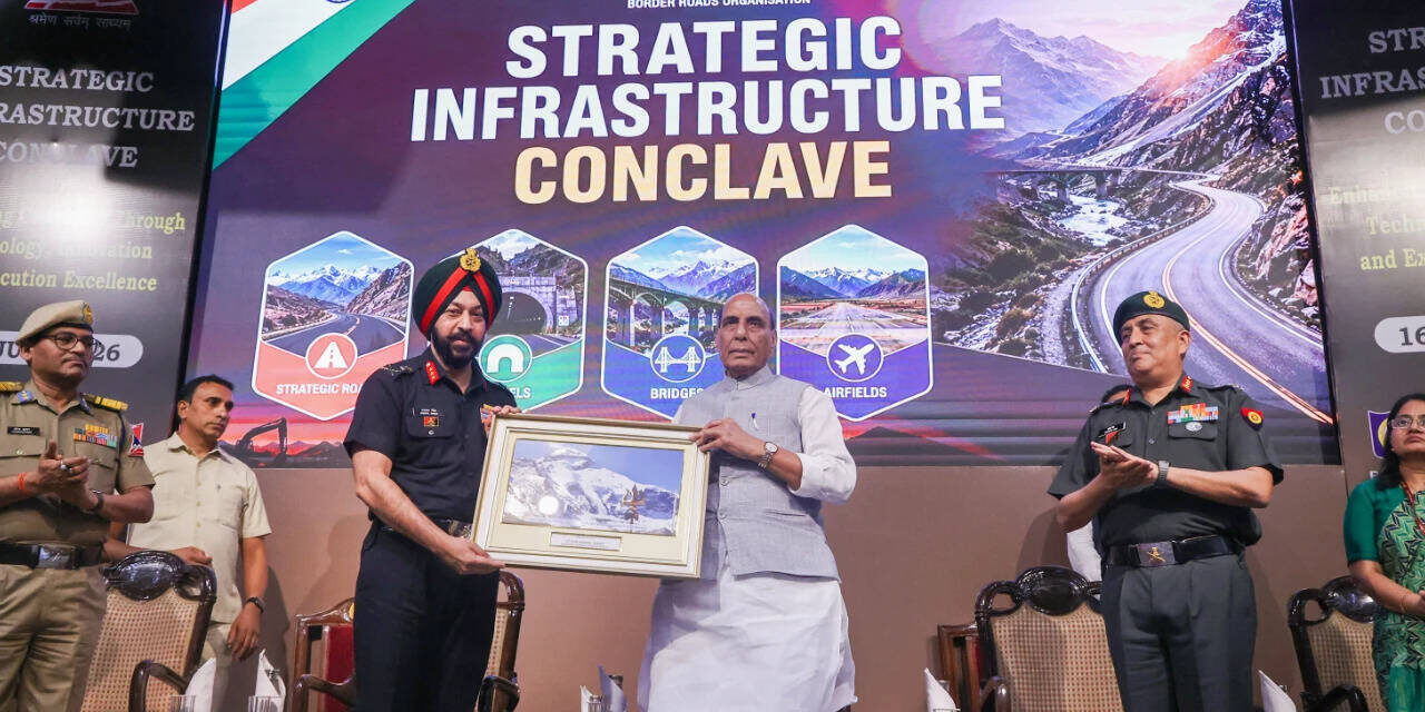 Border infra to play indispensable role in future: Rajnath; lauds BRO for adopting niche tech to build world-class infra