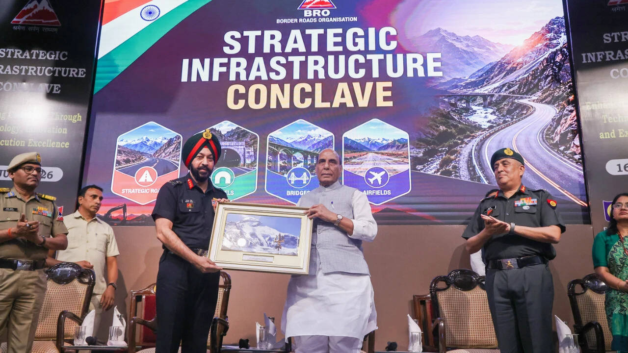 Border infra to play indispensable role in future: Rajnath; lauds BRO for adopting niche tech to build world-class infra