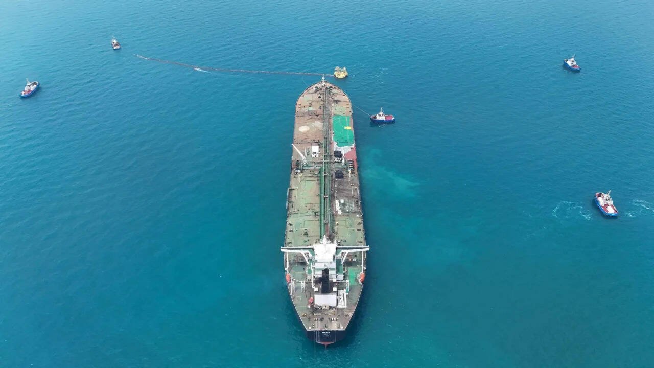 5 Indian seafarers safely rescued after Kuwait-flagged tanker struck by projectile in Strait of Hormuz